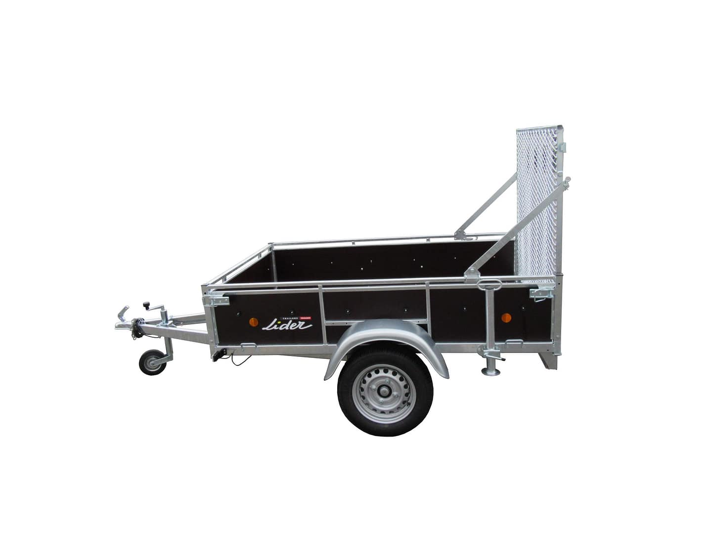 Lider single axle Wooden Sided Trailer 43440 201 x 133 x 40cm bed 750kg gw