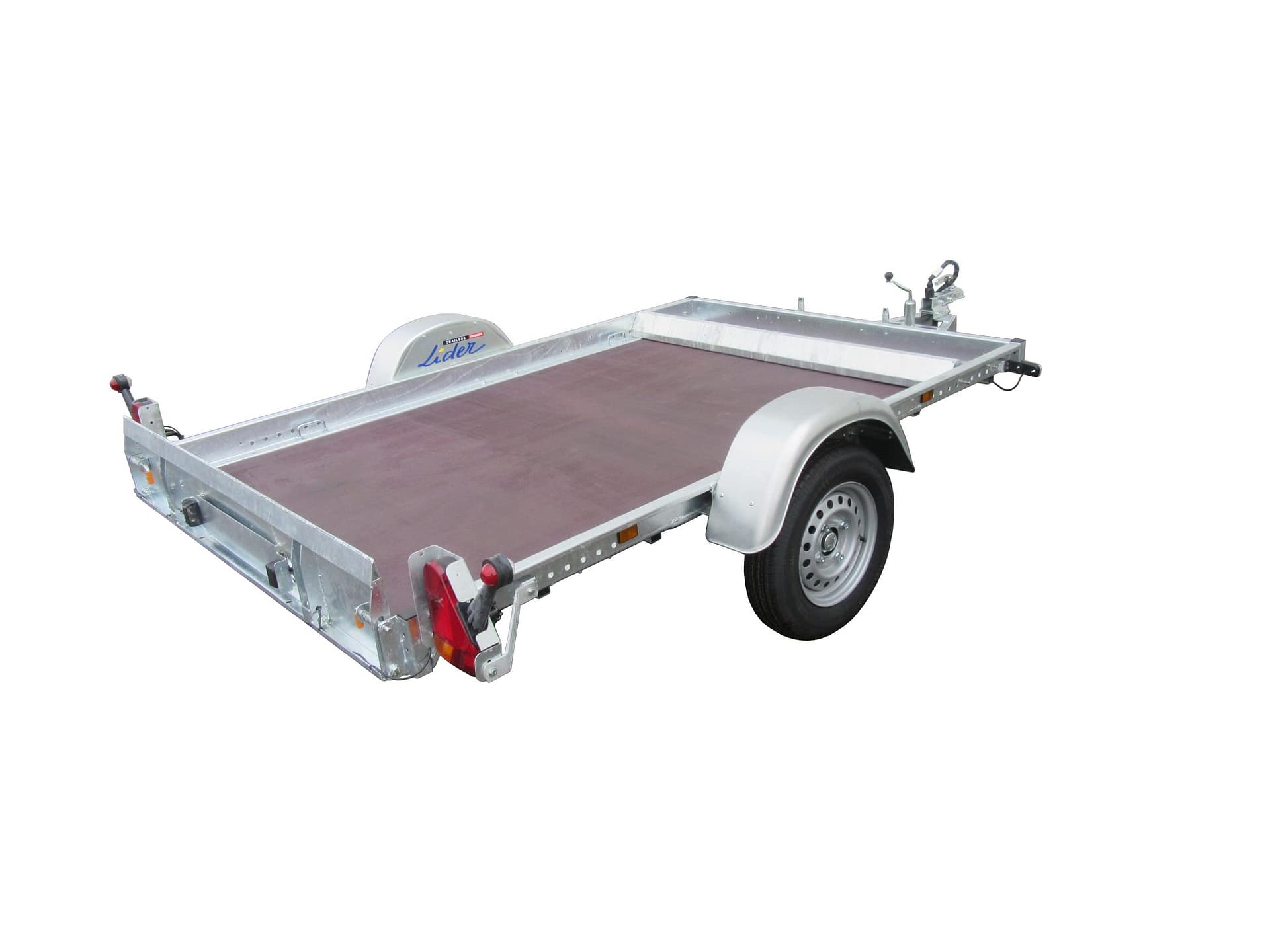 Lider Plateau Tilt Bed un-braked Trailer 40360 750kg gw 254 x 161 x 10cm bed
