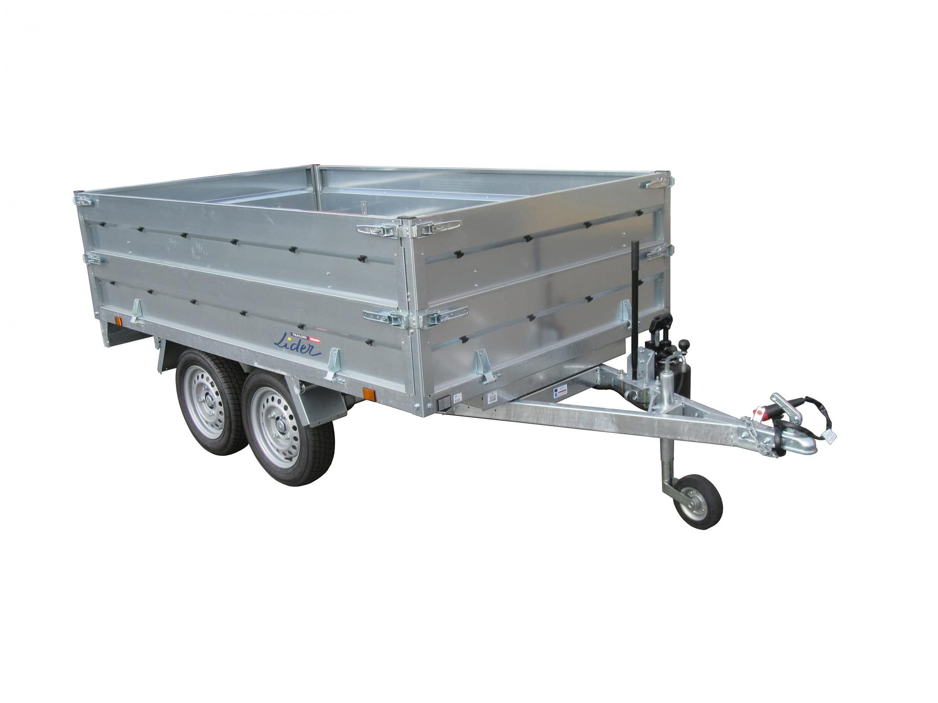 Lider un-braked Tipping Trailer 39560 750kg gw 253 x 147 x 30cm bed