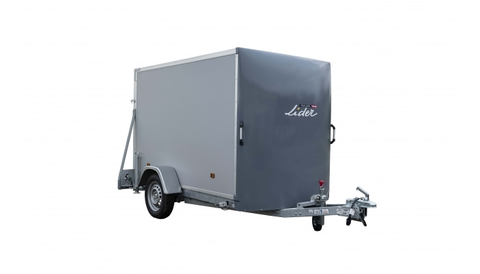 lider fourgon un-braked single axle box van trailer 750kg 42920