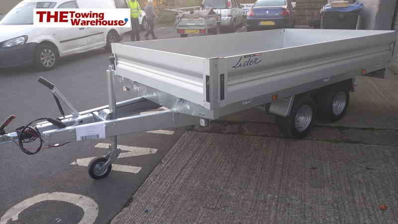 Lider Flatbed Braked Twin-Axle Trailer 306 x 170 cm 2500kg with Aluminium Side Kit - 34620 - Image 7