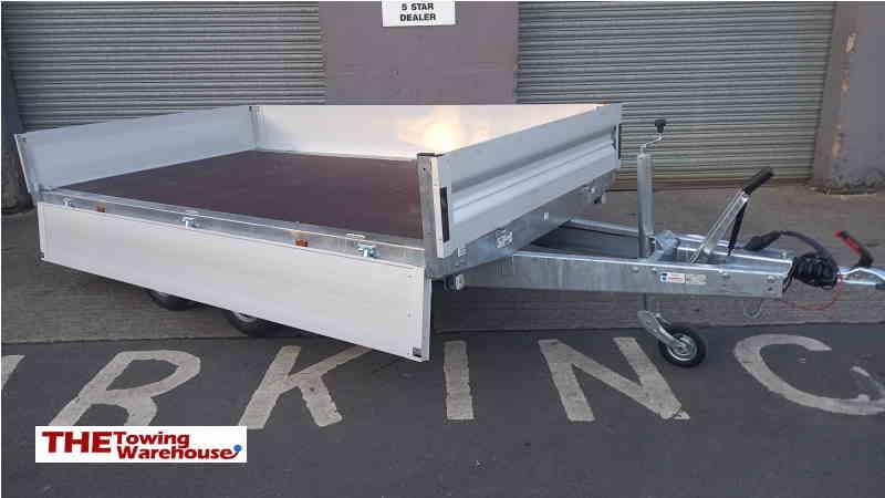 Lider Flatbed Braked Twin-Axle Trailer 306 x 170 cm 2500kg with Aluminium Side Kit - 34620 - Image 6