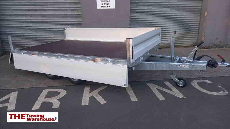Lider Flatbed Braked Twin-Axle Trailer 306 x 170 cm 2500kg with Aluminium Side Kit - 34620 - Image 3
